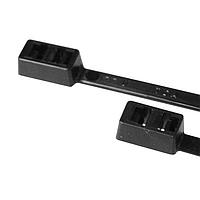 HellermannTyton T50LDH0HSM4 Double-Headed Double-Head Cable Tie, 15.6" Long, 50lb Tensile Strength, PA66HS, Black, 1000/pkg