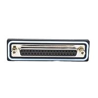 NorComp SDF-R37-213L011 Receptacle 37 pin R/A solder F flash 4-40 int thrd