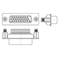 Molex / FCT 173113-0161 High Density D-Sub Connectors FCT HD DSUB STR PC RCPT 26 PN W/SNAPIN