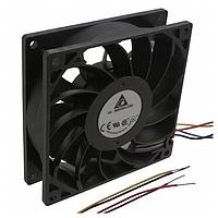 Delta Electronics, Inc. PFM1412DEB7V Axial Axial Fan, 140x140x38mm, 12VDC, 282CFM, 56.4W, 3-Phase, Ball, Wire, Tach/PWM