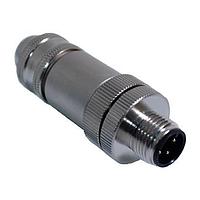 Mueller BU-12ZS31-PG7 M12 Field Wireable Connector M12 3 PIN M ST STL A CD PG7 FW