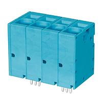 Same Sky (formerly CUI Devices) TBL008V-1000-04BE Fixed Terminal Blocks Terminal block, screwless, 10.0, Vertical, 4, Blue