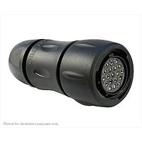 Eaton Souriau-Sunbank UTS6JC1419SW Plugs Plastic plug, with cable gland backshell, for 19 female contacts, IP68/69K, keying W