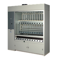 Labconco 2117812 Combination Hooded Kjeldahl Apparatus (Eighteen-Place, 230V)