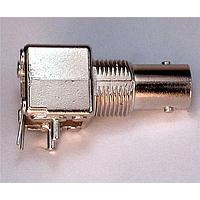 Bomar 364M595 PCB Connectors BNC R/A PC JACK, STD PROF METL