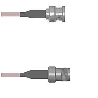 Amphenol Custom Cable Q-0M04N000H048i RF Cable Assemblies BNC-SP/TNC-SJ G142 48I
