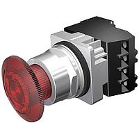 SIEMENS 52PR8KRAB Twist-to-Release PTR,MTD,XFMR 600V,FULL RED,1NO-1NC,LED