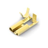 AMP Connectors - TE Connectivity 154897-1 (Loose Piece) Tab .375 FLAG FASTON Cut Strip of 20