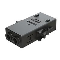 Amphenol SINE Systems ATHP062S25ELD-S2-BLK Heavy Duty Power Connectors 2 Position EMC Plug with High Voltage Interlock Loop, D Key, 4.8-5.8mm Cable Range, Black. Contacts ordered separately.