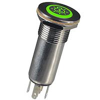 OTTO LP3-V36U3233 Anti-Vandal Vandal Resistant, Sealed, Illuminated, Momentary Action, Stanless Steel, Pushbutton Switch