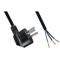 Qualtek Electronics 398006-01 AC Power Cord 3COND BLK ISRAEL UNSHLD 1.8M