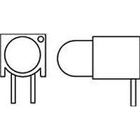 Dialight 550-0205F LED Circuit Board Indicators GREEN DIFFUSED