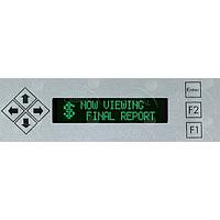 Matrix Orbital BLK202A-S-FG PC Bay Inserts, LCD Characters 20x2 Grn Txt Blk B/G Key w/ Mnt Sl Brkt