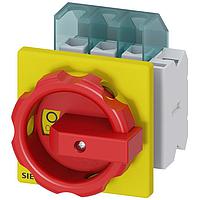 SIEMENS 3LD21031TP53 Rotary DISC SW 25A ROT HDL 4HOLE R/Y 3P AUX