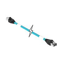 Molex 1201080606 Ethernet Cables / Networking Cables ENET RJ45/RJ45 2PR 38M TPE TEAL