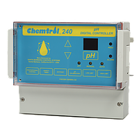Chemtrol CH240 Sanitizer and pH Control DIGITAL CONTROLLERS for Pools, Spas and Splash Pads (200~995 mV, 0.1~10 ppm (mg/l), 7.0~8.0pH)