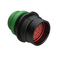 Amphenol SINE Systems AHDP04-24-23PN-STA Connectors 23 Position Receptacle, Pin, Shell Size 24, Normal Diameter Seal (Green), Small Thread Adapter