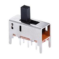 Same Sky (formerly CUI Devices) SLW-161167-6A-N-D Slide Switch 16 x 11 x 6.9 mm, 6 mm Raised Slide Actuator, Through Hole