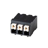 Same Sky (formerly CUI Devices) TBLH11-381-09BK Fixed Terminal Blocks Screwless, High Temperature, 3.81 mm pitch, Black with Gray Button