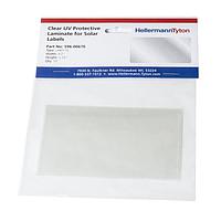 HellermannTyton 596-00670 Solar Label Solar Label, Clear Laminate, UV Stable, 4.2" x 2.25", Acrylic, Clear, 10/pkg