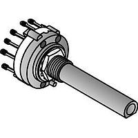 Alpha (Taiwan) SR2611F-0108-38F5B-D8-N Rotary Switches 1 POLE 8 POS D SHAFT