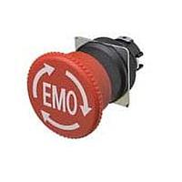 Omron Automation and Safety A22NE-MRO-N Actuator Estp EMO OpUn 40mm TrnRst IP65