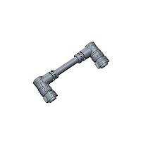 Amphenol LTW AB-BD02BR-BDBR-QD005 Sensor Cables / Actuator Cables X-Lok, Standard Size, Plastic, 5A, 02 pins, Female Connector, Male Contact, Right Angle-to-Right Angle, Push Lock, Overmolded Double Ended, Length 5000mm, IP68