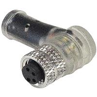 Bulgin PXPPNP08RAF04ACL100PVC Sensor Cables / Actuator Cables M8 A-coding 4P Female Right Angle M