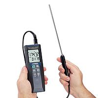 OMEGA HH376 1 Channel High Precision Handheld RTD with Probe Datalogger (Temperature, USB, RS232, ± 0.1 °C)
