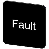 SIEMENS 3SU19000AF160EC0 Labeling Plate, Fault INSCR. LABEL, BLACK 22 X 22MM, FAULT