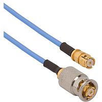 Amphenol SV Microwave FQSMP-047-FSSMP-120 RF Cable Assemblies SMP F QB to SMP Straight F 12"Cable
