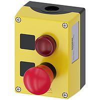 SIEMENS 3SU18020NB002AB2 Push Turn ENC PLASTIC,EMERG STOP, PILOT LIGHT, RED