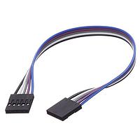 Adafruit 4937 Rectangular Cable Assemblies 2.54mm 0.1 Pitch 5-pin Jumper Cable - 20cm long