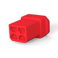 AMP Connectors - TE Connectivity 626056-5 Headers & Wire Housings FASTIN-ON .110 HOUSING RECEPTACLE RED