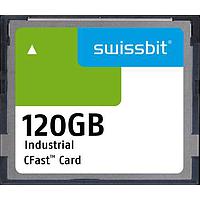 Swissbit SFCA120GH3AA2TO-C-OC-22P-STD CFast Cards Industrial CFast Card, F-66, 120 GB, PSLC Flash, 0C to +70C