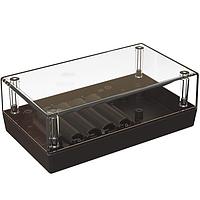 Serpac 152C4AA,AL Plastic 152C4AA Clear Top/Almond Enclosure