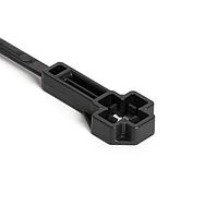 HellermannTyton 157-00362 Cable Tie Mounts Offset Low-Profile M8 Stud Mount Tie, 7.5" Tie, 25.5 mm Offset, 50lb Tensile Strength, PA66HIRHS, Black, 2000/pkg