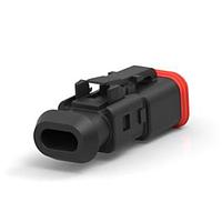 DEUTSCH - TE Connectivity 2-2303815-3 Automotive Connectors DT06-2S-TN82, PLG, 2P, BLK, N, SNAPXCAP