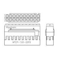 Raychem - TE Connectivity 637411-000 Headers & Wire Housings MTCP-122-20P2