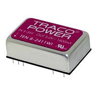 TRACO Power TEN 8-4822WI Isolated Product Type: DC/DC; Package Style: DIP-24; Output Power (W): 8; Input Voltage: 18-75 VDC; Output 1 (Vdc): 12; Output 2 (Vdc): -12; Output 3 (Vdc): N/A