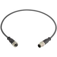 HARTING 21348485491015 Ethernet Cables / Networking Cables M12-A 4PIN M/F STRT DOUBLE END 1.5M PUR