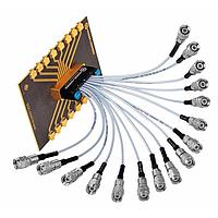 HUBER+SUHNER MF53/2x8A_11MXPM/11MXPM/152 RF Cable Assemblies 16 position ganged jumper/ 6 inches pin map 1 to 16