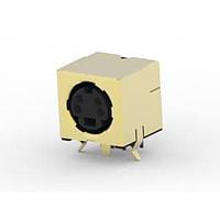 AMP Connectors - TE Connectivity 5749264-1 Connectors 4 MINI-DIN R/A RCPT CONN ASSY