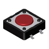 Diptronics DTSM-24R-V-B Basic Switch 12mmSQ 260gf RED SMT