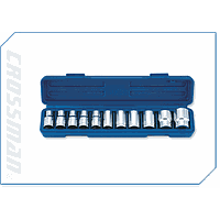 Crossman 99-090 11 Pcs. 1/2 inch Drive Metric Socket Set ( 6 point, 10-27 mm)