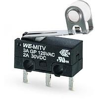 Wurth Elektronik 463093370402 Micro Switch WS-MITV 12.8mm 5.8mm Roller Lever