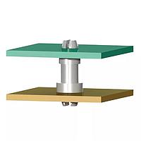 Essentra Components MSPS-6-01 Supports CB Spt,Mini,Natural,3/8 in Spc