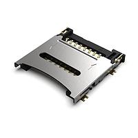 GCT (Global Connector Technology) MEM2067-02-180-00-A Card Connectors Micro SD Hinged, SMT, 1.80mm profile, No Peg, T&R