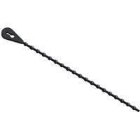 Essentra Components BT-10-01-BK Releasable Beaded Tie,Rel,Black,10.75 in Lg