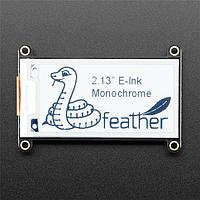 Adafruit 4195 E-Paper Displays Adafruit 2.13 Monochrome eInk / ePaper Display FeatherWing - 250x122 Monochrome with SSD1680